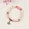 Pulsera Elástica de Corazón de Personalidad de Moda Color Aleatorio Pulsera de Cuentas al por Mayor Accesorios de Campana Jingdezhen Versátil