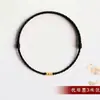 Pulseira Dourada com Contas Douradas e Cordão Vermelho, Cor Dourada Areia, Estilo Casal, Pulseira Trançada, Presente para Melhor Amigo