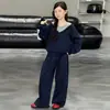 Conjunto de Otoño para Niñas 2026 Nuevo Conjunto de Dos Piezas de Moda y Elegante Estilo Coreano para Niños Mayores, Conjunto Casual de Dos Piezas Holgado