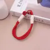 Nueva Serie de Colores Dopamina Cordón Tejido para Teléfono, Llavero de Muñeca con Hebilla de Resorte Pintada, Accesorios Hechos a Mano DIY