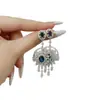 Pendientes de Moda Elegantes Estilo Chino Antiguo, Exquisitos Pendientes de Borla Exagerada Estilo Palacio Retro para Banquetes, Estilo Femenino