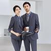 Terno cinza profissional terno masculino e feminino moda design listrado senso nicho vestuário formal local de trabalho trabalho gerente roupas de trabalho