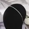 Faixa de Cabelo Fina com Strass para Mulheres, Estilo Transfronteiriço, Strass de Garra em Duas Fileiras, Tiara de Metal Soldada, Acessório de Cabeça Versátil para Encontros Diários e Festas
