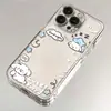 Capa para Celular Star White Puppy Apple 17PROMAX Desenho Animado iPhone16/15/14 Case Espacial Versão Anti-queda