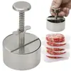Prensa de Carne para Hambúrguer de Aço Inoxidável 304, Molde Tipo Prensa para Hambúrgueres e Bolinhos de Arroz, Prensa Manual para Hambúrgueres, Ferramenta de Cozinha