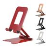 Suporte de telefone móvel de metal, suporte de mesa, suporte phablet, ajuste de dobramento, logotipo de suporte de presente preguiçoso pode ser definido