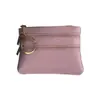 Cartera de Monedas con Hebilla de Metal para Mujer, Billetera Corta, Cuero PU Sólido Delgado, Gran Capacidad para Tarjetas y Monedas con Cremallera y Botón a Presión
