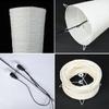 Lámpara de Piso de Papel Simple Estilo Europeo Moderno Lámpara de Tira Blanca Lámpara de Mesita de Noche Nórdica Helmo Sala de Estar Dormitorio Estudio