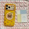 Funda de Oso de Cuadros de Lunares para iPhone 17 Pro Max, Soporte Magnético 360 Apple 18P, Linda para 16