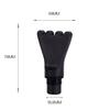 Relaxante muscular fáscia arma cabeça home fitness massagem vara de metal ABS PP fascia arma de massagem acessórios cabeça