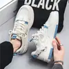 Zapatos de Verano para Hombre Zapatos de Cuero Transpirables Estilo Coreano de Hombre Modernos Versátiles Zapatos Blancos Zapatillas Deportivas Casuales de Suela Gruesa Zapatos Modernos