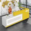 Caja registradora mostrador de bar de empresa esquina pintura mostrador frontal recepción peluquería salón de belleza banda de luz mostrador simple
