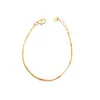 Pulsera de cobre chapada en oro para mujer, alta retención de color, exquisita joyería de cadena de cuentas, accesorios de comercio exterior europeos y americanos, pulsera que no se decolora