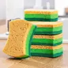 Paño de esponja de cocina de secado rápido por ambos lados, paño de limpieza no grasoso, duradero y práctico para uso doméstico
