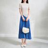 Conjunto de Falda Versátil Issey Miyake con Top de Pliegues Irregulares para Mujer con Nueva Colección Primavera/Verano Suelto Adelgazante Cintura Elástica