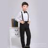 Traje de Actuación de Coro Infantil de Año Nuevo Traje de Pantalones con Tirantes de Lentejuelas para Niño Chaleco Traje Traje de Actuación de Recitación Infantil