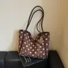 Bolso de hombro para mujer de estilo japonés con nuevos puntos artísticos, modelo 2026, simple, fresco, de gran capacidad, moderno