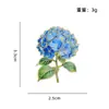 Temu Broche de Hortênsia Degradê Mais Vendido Estilo Natural Flor Metal Insígnia Acessórios para Mochila Estojo de Lápis Fornecimento Direto da Fábrica
