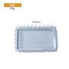 Personalizado Creativo Transparente Simple Plato de Cuentas Cristal Vajilla Tazón Taza Hogar con Restaurante Tamaño Pequeño Plato de Cena
