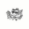 315 Diseño de nicho INS estilo coreano versátil textura minimalista irregular clip de oreja de espina plata esterlina S925 mujer