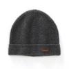 Otoño e Invierno Nuevo Sombrero de Cachemira 100 Pura para Hombres y Mujeres con Tejido Simple Cálido Grueso de Siete Agujas