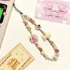 [KIKI] cadena original casera de fresa y mango ins para teléfono móvil Corea del Sur linda correa para teléfono móvil diy cadena para cámara