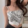 Spice Girls Cachecol Camisole Feminino Design Sense Nicho Tubo Interior Top Outer Wear Sexy Short Top Verão Chique