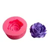 Molde de silicona con forma de rosa multicolor para decoración de tartas, chocolates, jabón hecho a mano, molde de yeso para aromaterapia