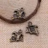 15x15mm 2g Multicolor Accesorios de Joyería Retro de Venta Caliente Europea y Americana Colgante Pequeño de Perro y Hueso