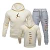 Nuevo conjunto deportivo de dos piezas con sudadera con capucha para hombre y mujer, traje, tendencia de moda, sudadera deportiva hip hop
