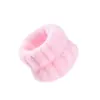 Faixa de Cabelo e Pulseira de Flanela Cor Lisa Três Peças para Lavagem do Rosto Feminino Pulseira de Pelúcia Amazon Transfronteiriça
