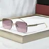 2026 Novos Óculos de Sol de Luxo Ct0545 Estilo Old Money Moda Metal com Tachas Óculos de Sol Femininos Cartier Óculos de Sol Quadrados para Homem de Férias