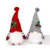 Decoraciones Navideñas Nuevas Transfronterizas Enano Iluminado con Gorro Tejido Adornos de Muñeco Rudolph Luminoso Venta al por Mayor
