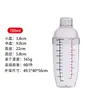 Nuevo vaso mezclador de doble escala rojo y negro PC herramientas para suministros de tiendas de té con leche manual Set de vasos mezcladores Shaker Shaker Shaker