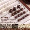 Incienso Aromático Natural en Bolas Pulsera Hecha a Mano Cuentas Sueltas Bolas Xiji Cuentas de los Cinco Elementos Pulsera de Sándalo DIY