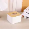 Tapa de Madera Caja de Pañuelos Transfronteriza Caja de Pañuelos para el Hogar Sala de Estar Caja de Pañuelos Restaurante Hotel Caja de Almacenamiento Regalo Publicitario Logo