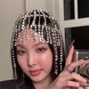 AliExpress Nuevo Accesorios para el Cabello con Borla de Diamantes Completos para Actuación Escénica de Club Nocturno Red para el Cabello de Pedrería Accesorios para el Cabello Cadena para el Cabello Europea y Americana
