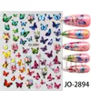 Beleza Total Transfronteiriça Novos Adesivos de Nail Art Primavera e Verão Borboleta Borboleta Multicolorida Flor Adesivos de Nail Art