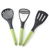 Utensilios de cocina de silicona y nailon antiadherentes, pala especial, cuchara para sopa, colador, cuchara para espaguetis, utensilios de cocina de estándar americano resistentes a altas temperaturas.
