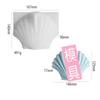 Molde de Silicona para Vela Perfumada con Aroma a Coral de Vieira Grande Estéreo Oceánico para Jabón Artesanal DIY, Difusor, Adorno de Yeso