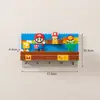 Colgador de Llaves para Entrada Estilo Dibujos Animados Mario Gancho Curativo con Adhesivo sin Taladro para Detrás de la Puerta