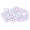 Perlas artificiales de ABS de colores, hechas a mano, para pendientes, con agujeros, para accesorios para el cabello, pulseras, cuentas sueltas.