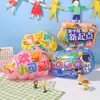 Temporada de Volta às Aulas Balão de Filme de Alumínio Infantil Decoração de Mesa Mesa Flutuante Sala de Aula de Jardim de Infância Mesa de Escola Primária Decoração Balão