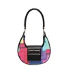 Bolsos transfronterizos bolsa mujer 2024 nueva moda bolso de axila de media luna nicho hermoso color de contraste bolso de hombro de media luna