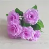 Flores de rosa simuladas, accesorios de baile, ramo para sostener, ramo de lirios para coro, flor estilo entrada deportiva
