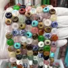 4X10Mm Piedra Natural Ágata Agujero Recto Agujero Grande Anillo Cuentas DIY Pulsera Collar Accesorios para Joyería Productos Semiacabados Al Por Mayor