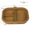Plato de Desayuno Compartimentado de Silicona sin Olor del Fabricante para Adultos y Bebés, Plato de Desayuno Doméstico Cuantitativo Anticaídas para Reducir Grasa para Niños