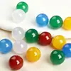 Contas de Ágata Natural Meio Furo Contas Soltas Ágata Vermelha Contas Sem Furo Contas Redondas Acessórios para Joias DIY Atacado Contas Semi-Acabadas