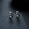 Pendientes de Aro Cruzados de Zirconia Transfronterizos para Hombres, Pendientes de Aro Lisos, Pinzas para Orejas de Rayo, Colgantes para Orejas, Accesorios para Orejas para Mujeres, Muestra en Vivo de Tiktok