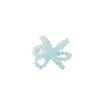 Sensación fresca de verano blanco azul hielo cristalino lazo diy hecho a mano tocado accesorios para el cabello pendientes material venta al por mayor